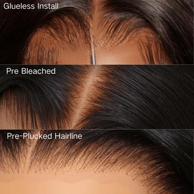 Cheveux raides 13 * 6 HD Lace Front Wigs Cheveux humains pré-plumés Lace Front Wig-Amanda Hair