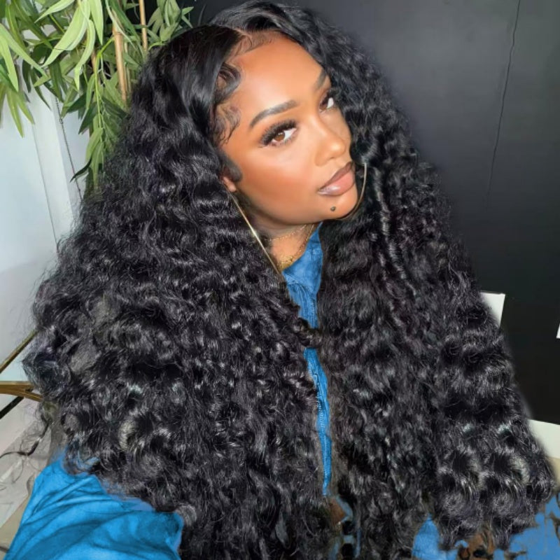MaxPre 13x4 300% Density Luxury custom wigs Loose Wave Glueless Lace Wigs Virgin Human Hair Transparent Lace Front Deep Wave Wig  - Amanda Hair