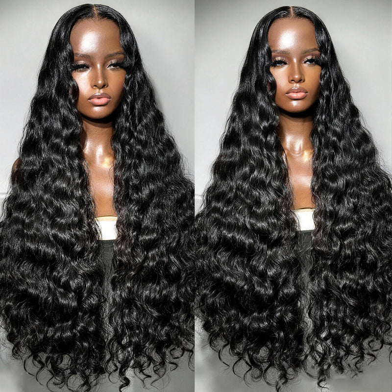 MaxPre 13x4 300% Density Luxury custom wigs Loose Wave Glueless Lace Wigs Virgin Human Hair Transparent Lace Front Deep Wave Wig  - Amanda Hair