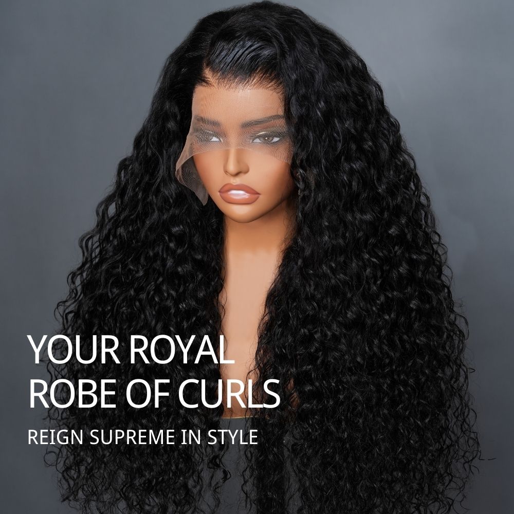 Cheveux de vague d'eau 13 * 4 HD Lace Front Wigs Glueless Transparent Lace Wig Plumed Hairline-Amanda Hair 