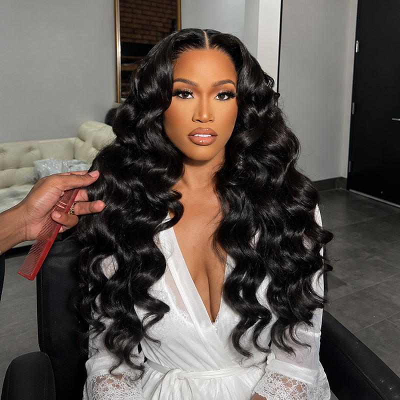 24H Fast Shipping 13×6 Glueless Lace Front Wig  Loose Wave Wig