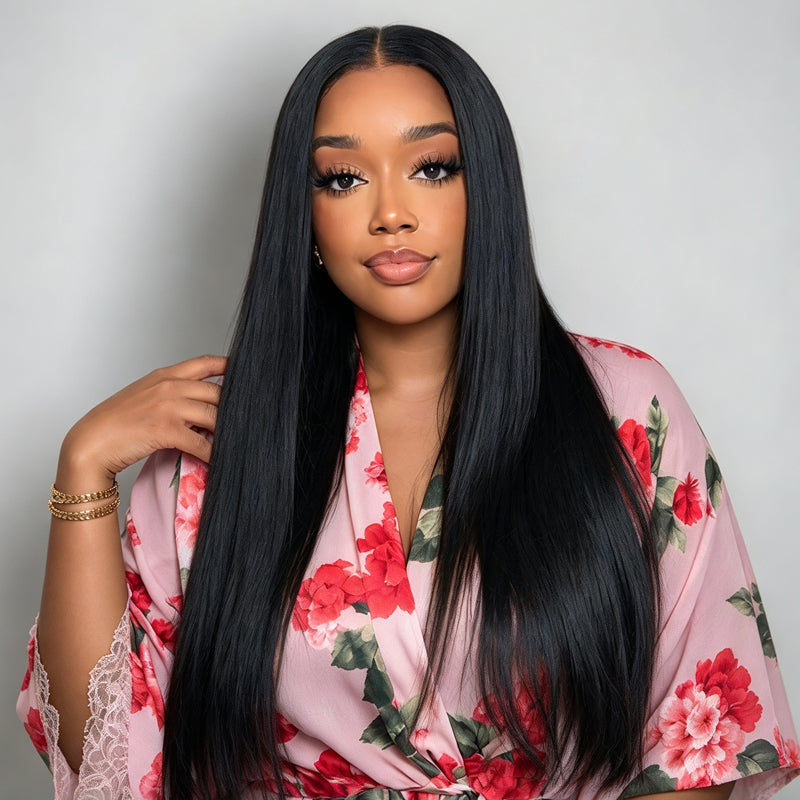 2 Wigs=$219 | 24" Pre-everything Straight Wig+18'' Ombre Honey Blonde Glueless Curly Wig Flash Sale