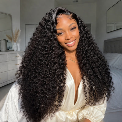 Amanda Glueless 7x5 HD Lace Frontal Wig | 300% High Density Deep Curly Human Hair