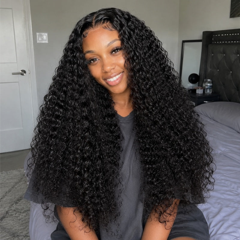 Amanda Glueless 7x5 HD Lace Frontal Wig | 300% High Density Deep Curly Human Hair