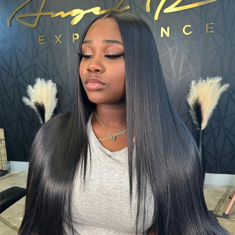 2 Wigs Set  | 13×6 Glueless Lace Front Wig Straight Brown Highlight & Natural Color Human Hair Wigs