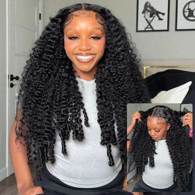 Amanda 300% Density 13x6 HD Lace Double Drawn Burmese Curly Glueless Wig