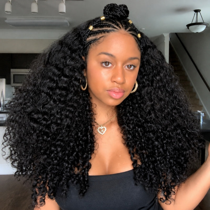 Feather Crochet Human Hair Bundles Water Wave / Body Wave for Boho Braids with Miracle Knots Flash Sale