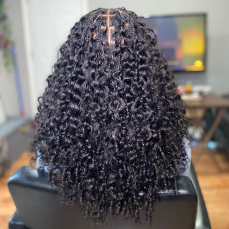 Burmese Curly Feather Crochet Human Hair for Miracle Knots Boho Braids