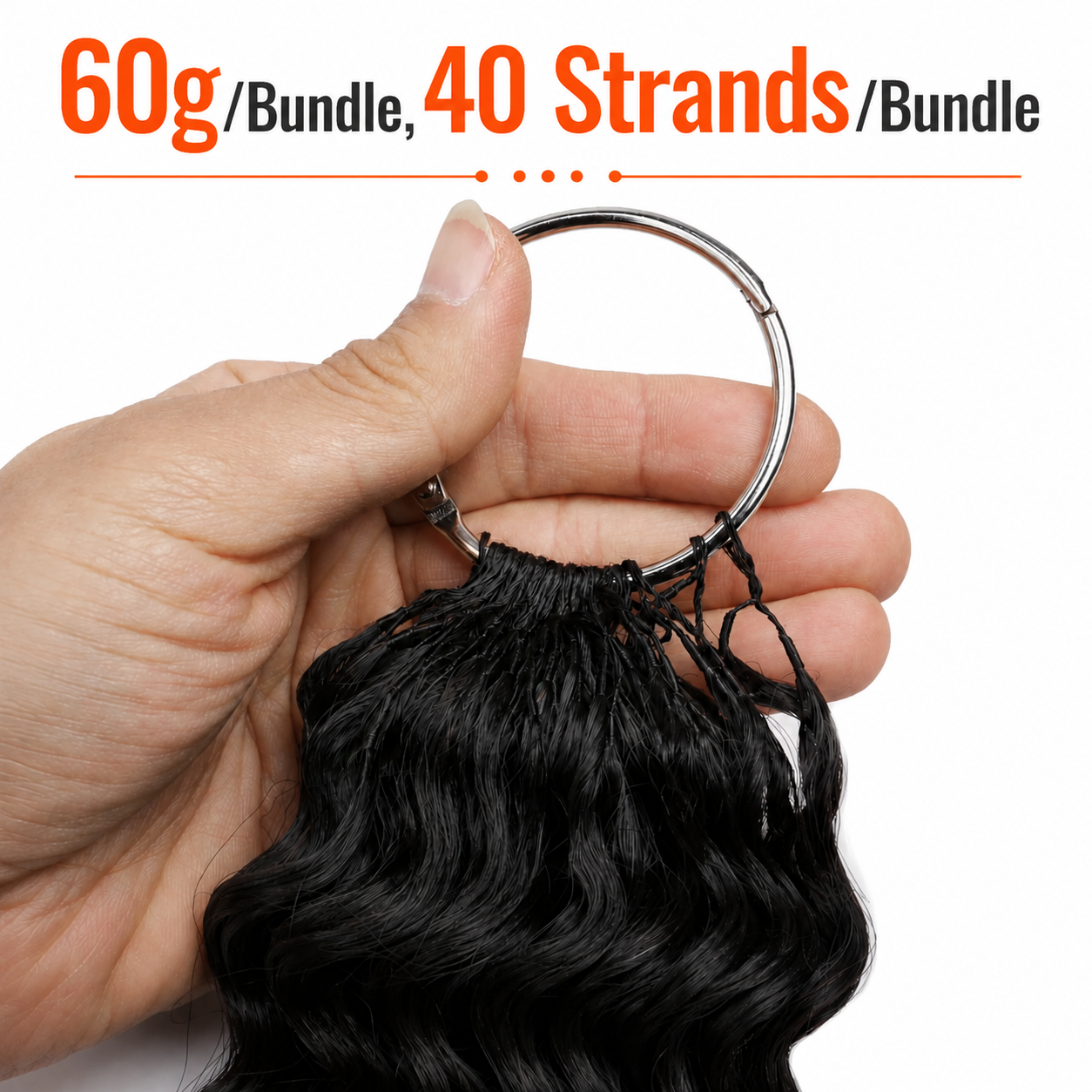 Body Wave Feather Crochet Human Hair for Miracle Knots Boho Braids | Honey Blonde & Brown Highlights