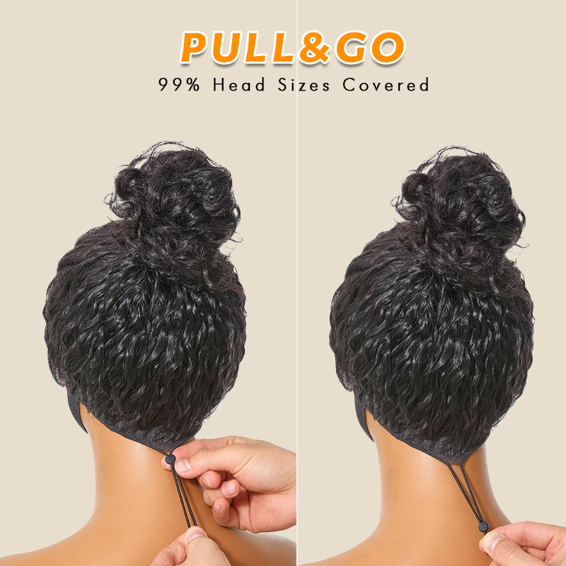 MaxPre 13x4 Glueless Thick Fluffy Afro Curly Human Hair Bob Wigs Invisible Lace Wig For Women - Amanda Hair