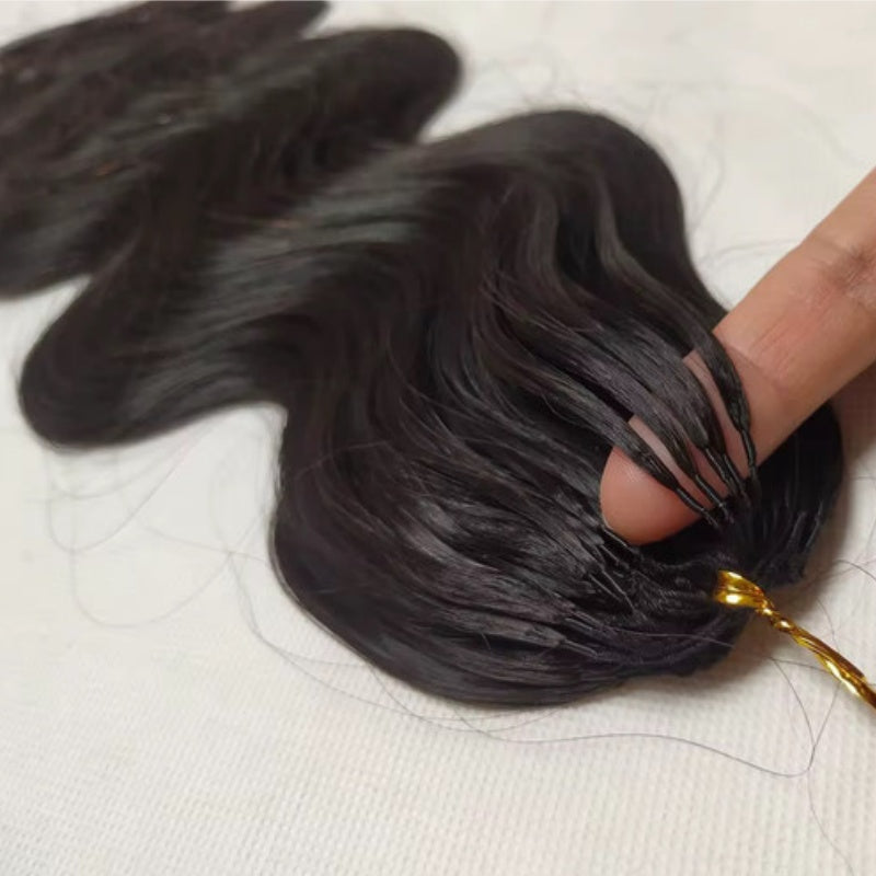 Feather Crochet Human Hair Bundles Water Wave / Body Wave for Boho Braids with Miracle Knots Flash Sale