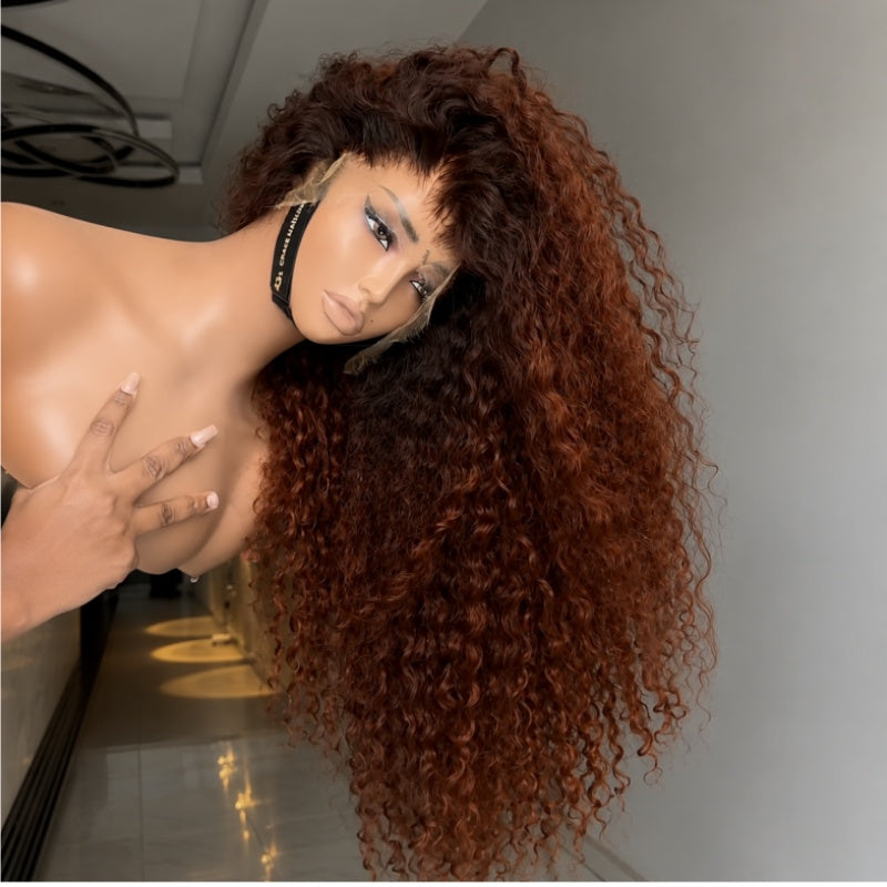 Pelucas de onda suelta sin cola Cabello humano virgen 4 * 4/13 * 4 Peluca frontal de encaje HD transparente Línea de cabello prearrancada - Amanda Hair 