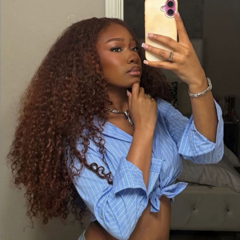 Amanda Glueless 7x5 HD Lace Frontal Wig | 300% High Density Deep Curly Human Hair