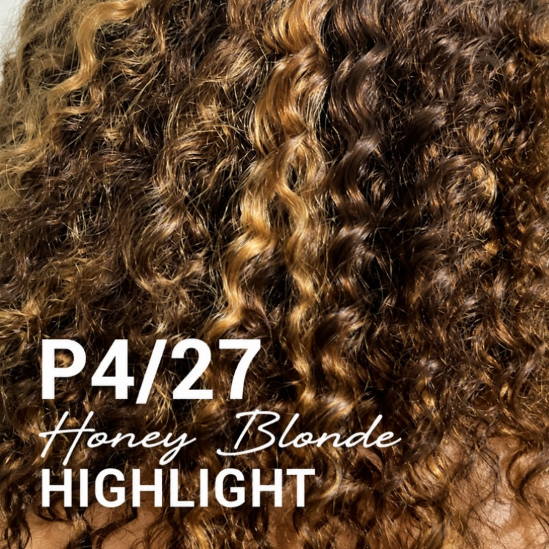 Honey Blonde Highlight Short Bob Wig Water Wave Colored Pre Everything Glueless Lace Front Wig Flash Sale