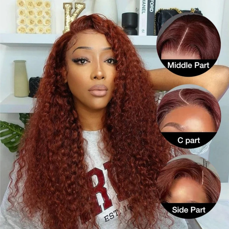 Peluca de cabello largo y rizado de 13 x 4 pulgadas con encaje frontal HD, cabello grueso y rizado, pelucas sin pegamento, stock limitado - Amanda Hair