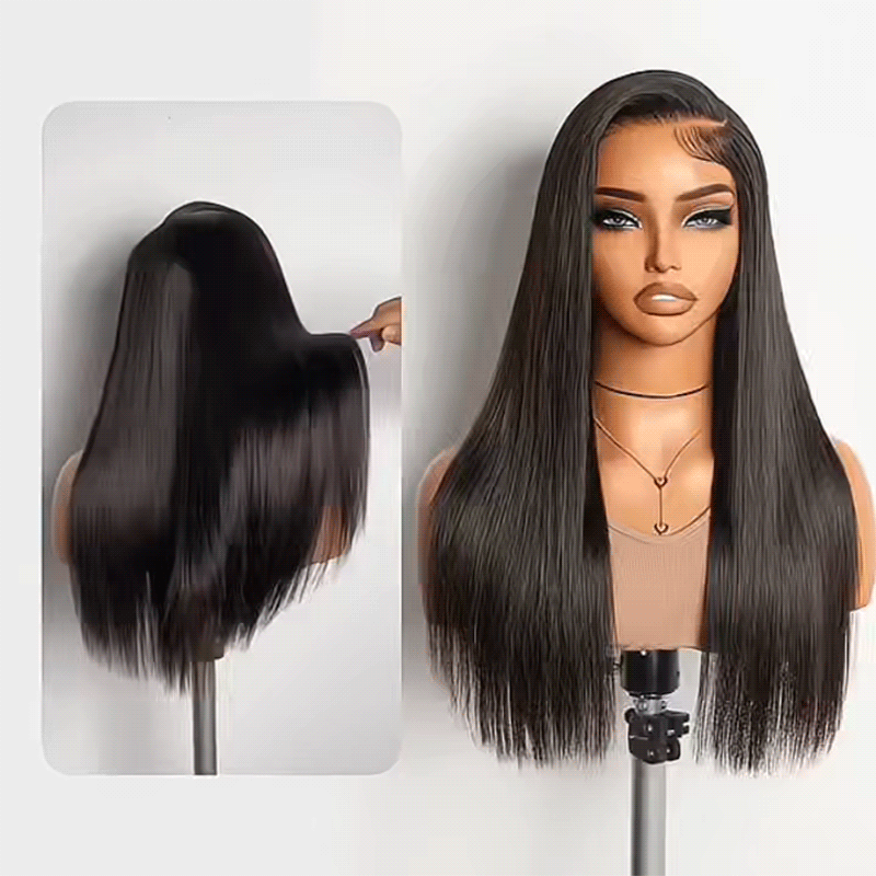 2 Wigs=$219 | 24" Pre-everything Straight Wig+18'' Ombre Honey Blonde Glueless Curly Wig Flash Sale
