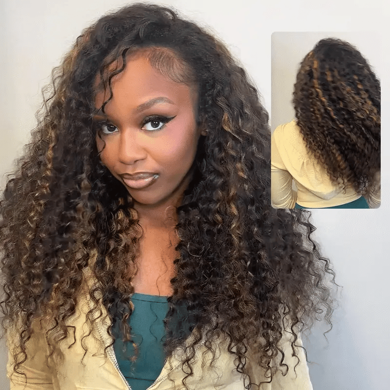 3-in-1 Put On & Go Half Wigs | Glueless Invisible Drawstring Beginner Friendly