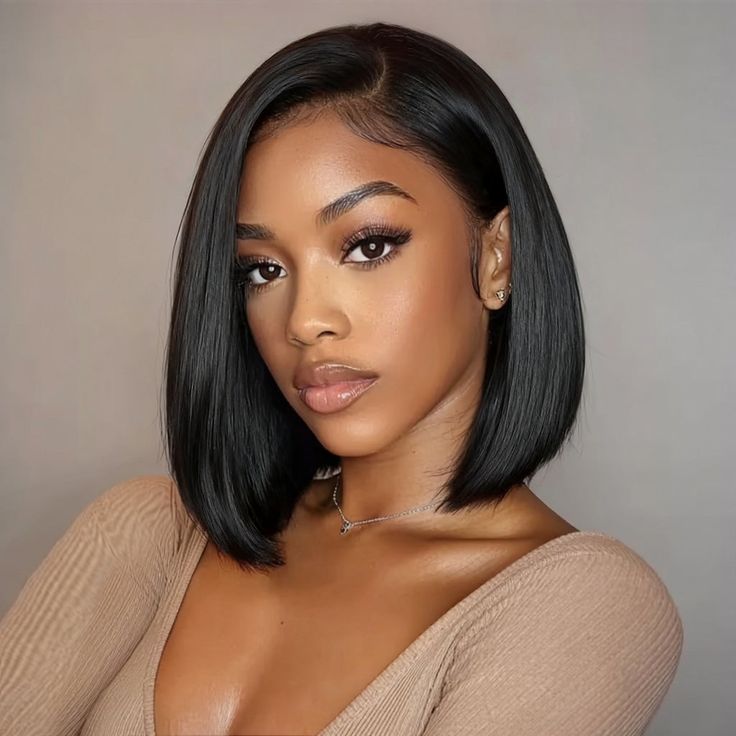 $9.9 for a Wig| Glueless Short Straight 6x4 Lace Closure Bob Wig Wear Go Lace Wig Flash Sale