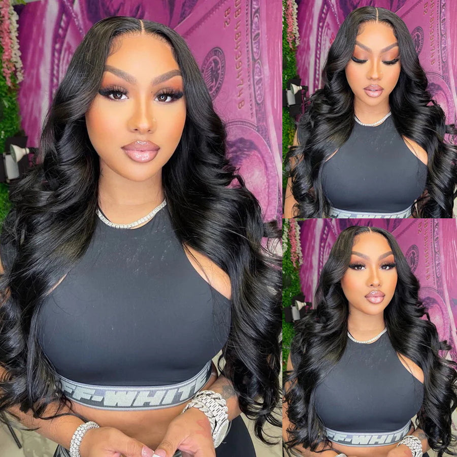 Bouncy Body Wave 13*4 HD Transparent Lace Front Wigs Flash Sale