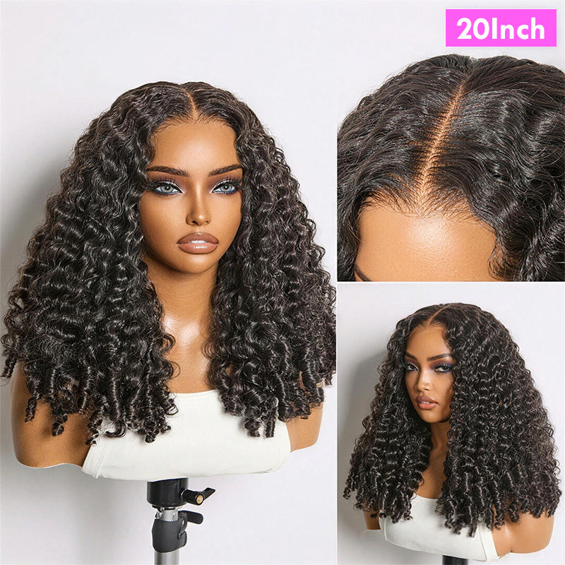 Luxury 7x5 Burmese Curly Brown Balayage Highlight Color Glueless HD Lace Human Hair Wig Flash Sale