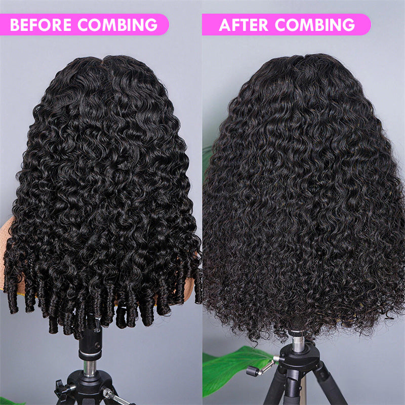 Luxury 7x5 Burmese Curly Brown Balayage Highlight Color Glueless HD Lace Human Hair Wig Flash Sale
