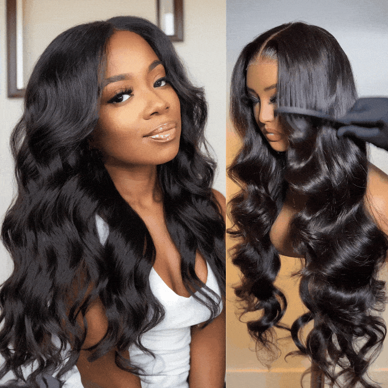 13 * 6 HD Lace Wigs Body Wave Brésilien Cheveux Humains Lace Front Wigs-Amanda Hair