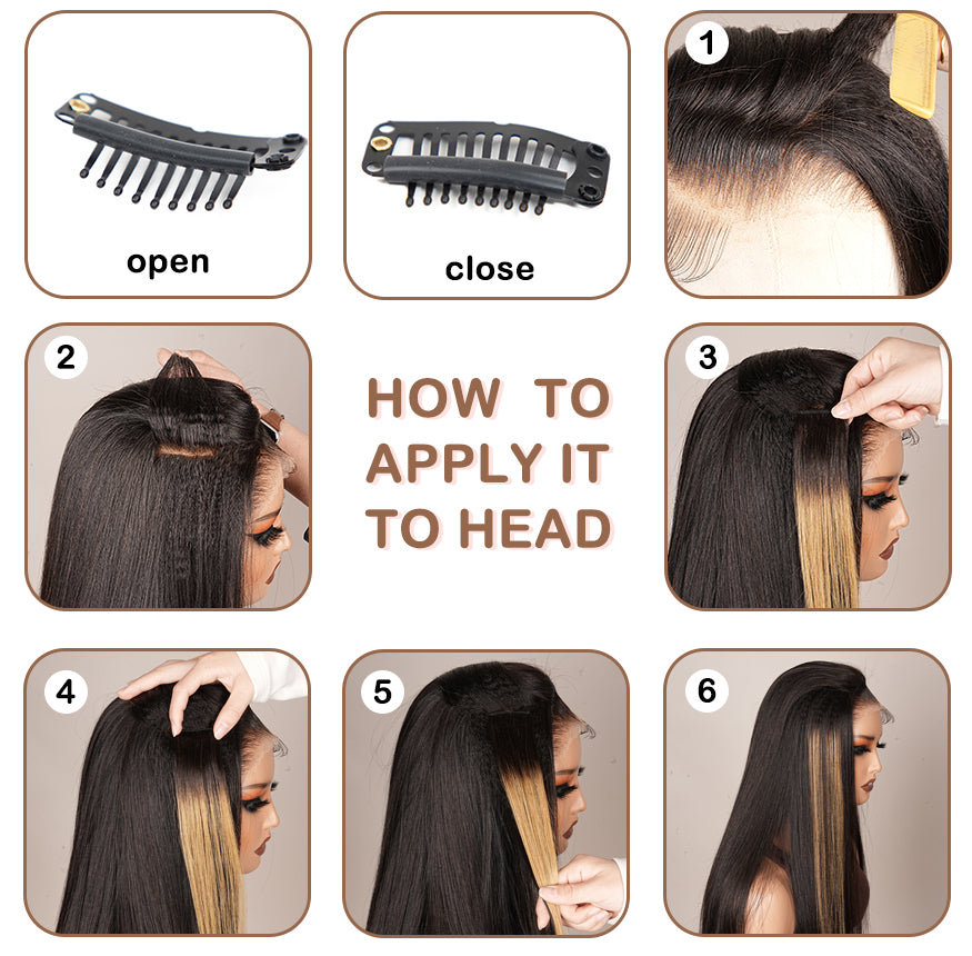 4pcs | 20 Inch Clip-In Human Hair Extension Blonde Ombre Color – Natural Blend Flash Sale