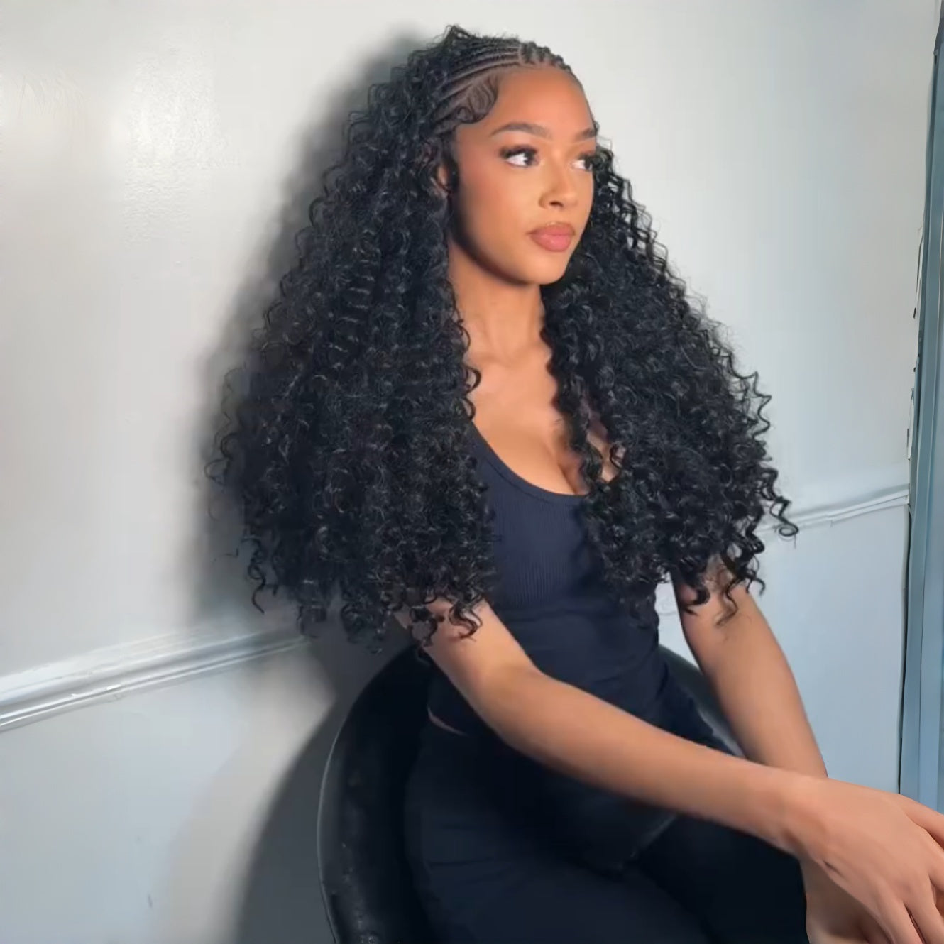 3 In 1 Half Wig | Water Wave Put On & Go Invisible Drawstring Glueless Flip Over Wig Flash Sale