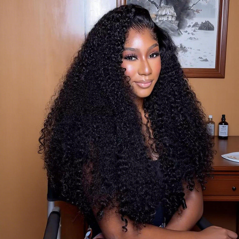 300% Density Luxury Deep Wave Virgin Human Hair HD Full Lace Front Wig Super Double Drawn Level  - Amanda Hair