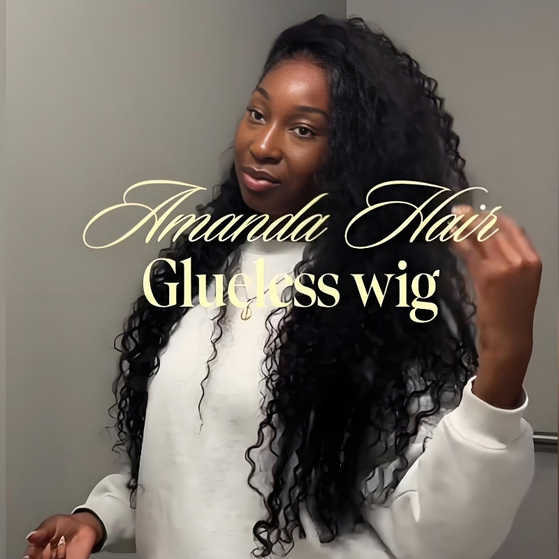 $199=30'' | Pre Everything Long Curly Hair 13x4 Lace Frontal Wig Thick Curly Hair Glueless Wigs Flash Sale -Amanda Hair