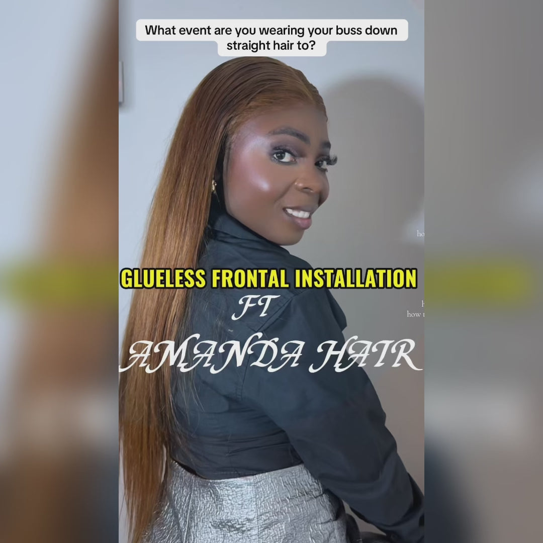 $199=28'' | Pre Everything Straight Hair 13x4 Full Lace Frontal Glueless Wigs Put On & Go HD Transparent Lace Wig Flash Sale-Amanda Hair