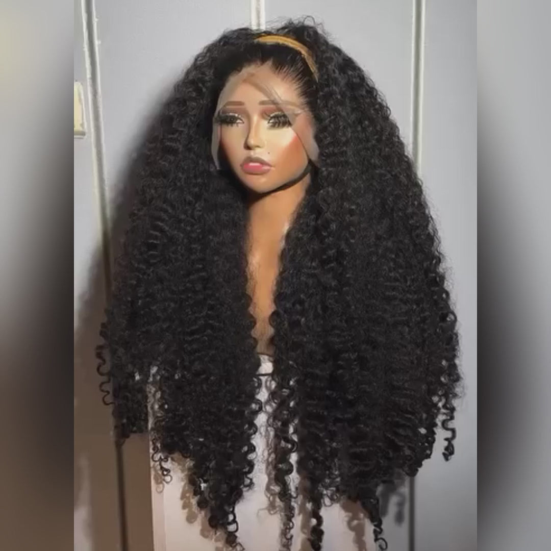 Extra 60% OFF| 300% Density Luxury custom wigs Glueless Lace Front Curly Wigs Super Double Drawn Level Flash Sale