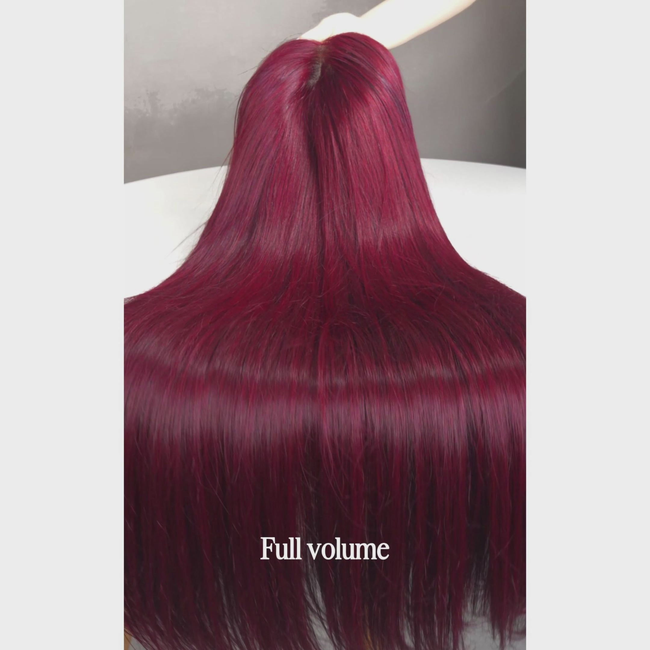 Peluca de cabello humano con encaje frontal sin pegamento de 13 x 4, color burdeos oscuro 99J, ondulado, transparente, prearrancado, pelucas de cabello humano con encaje frontal - Amanda Hair