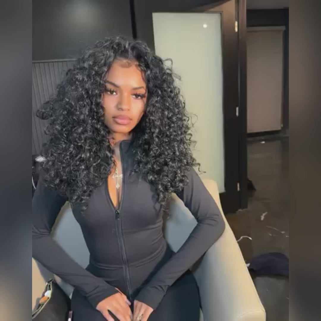 Afro Curly 13*4/5*7 Brazilian Curly Human Hair Bob Wigs Flash Sale