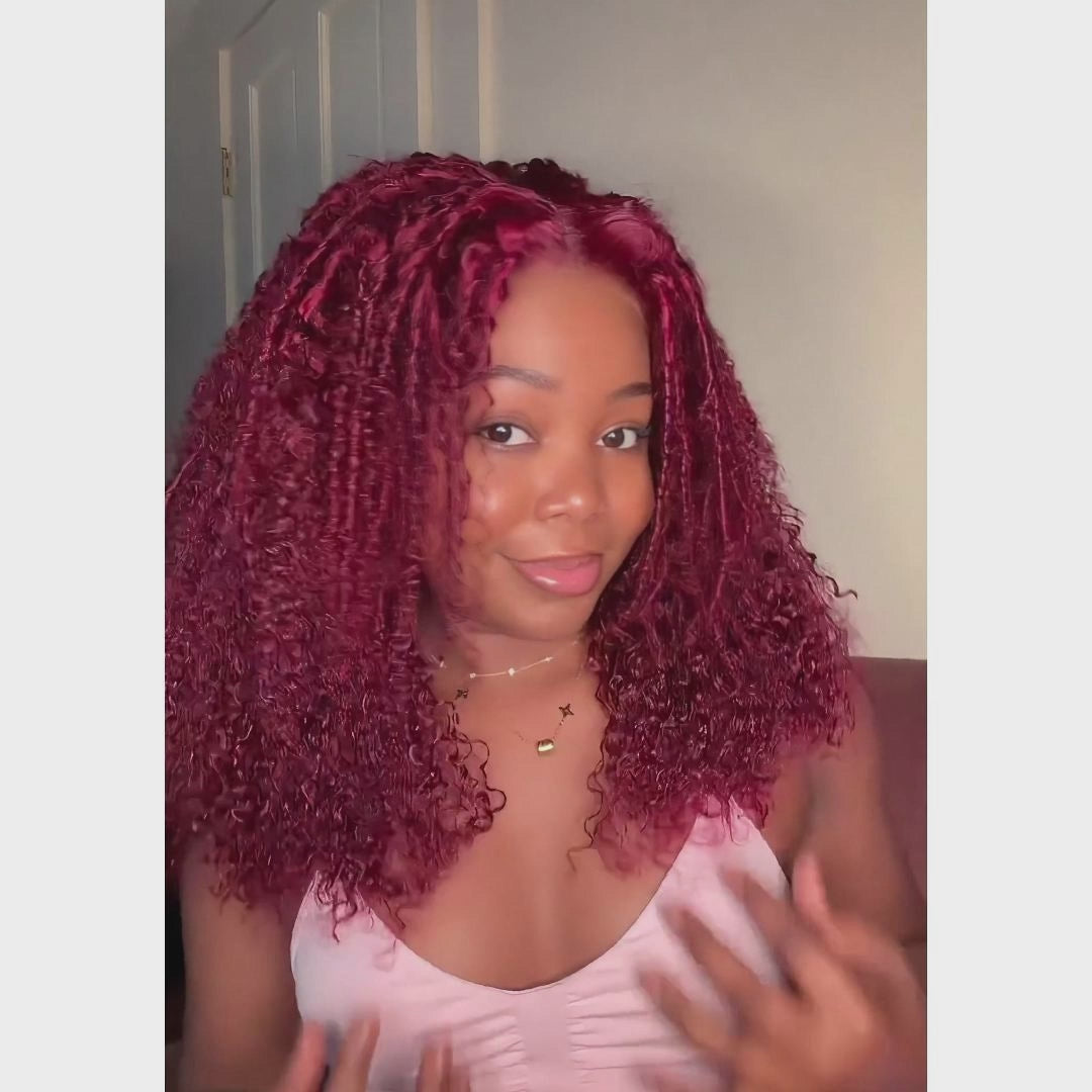 Amanda 20‘’=$139 | Glueless Bohemian Curly HD Transparent Lace Frontal Boho Curly Human Hair Wig Flash Sale