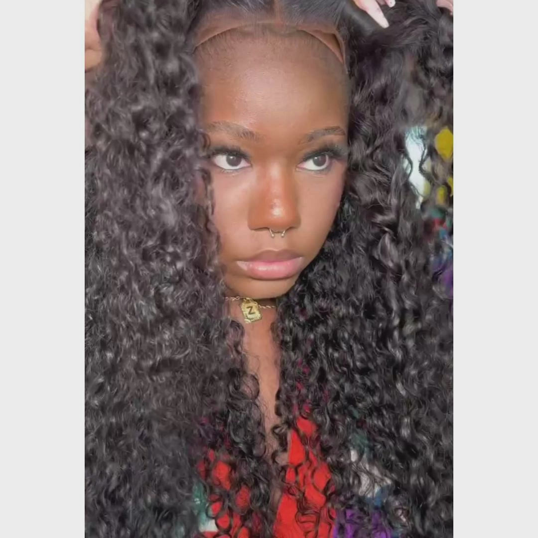 Glueless Loose Wave Wigs Virgin Human Hair 4 * 4/13 * 4 Transparent HD Lace Front Wig Pré-plumé Hairline - Amanda Hair 
