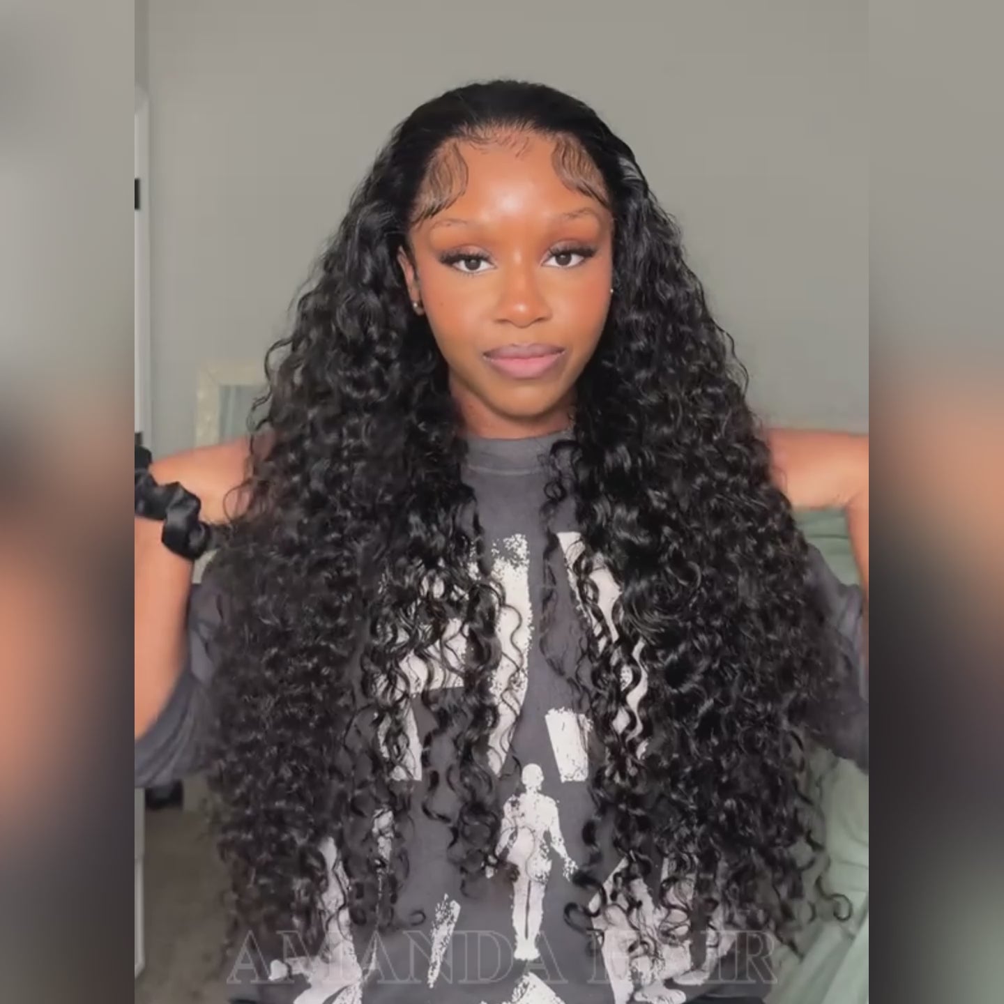 Long Curly Hair 6x4 Lace closure /13x4 Lace Frontal Wig Thick Curly Hair Glueless Wigs Stock Limited -Amanda Hair