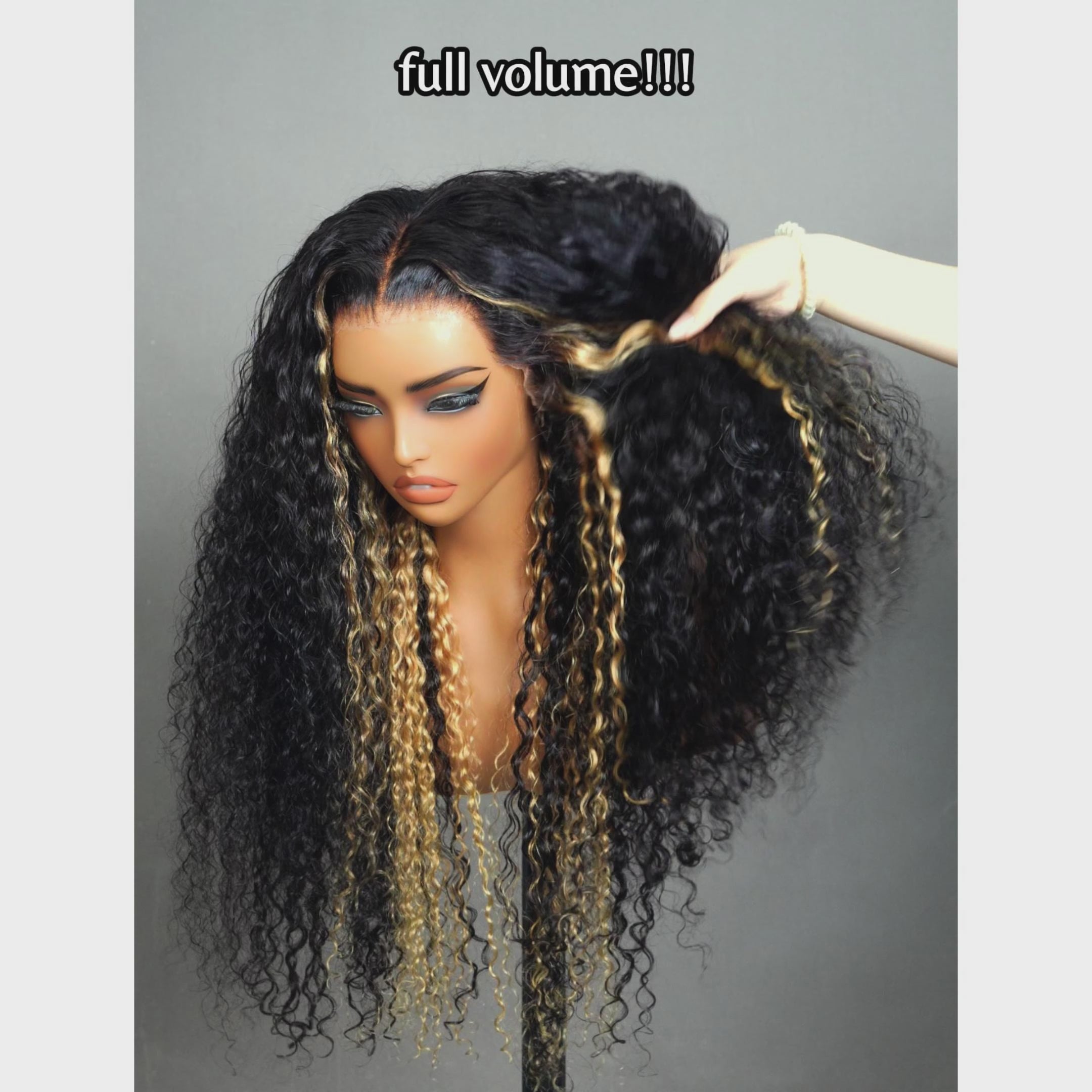 Amanda $199=30'' | Pre Everything Blonde Highlights 13x4 Full Lace Frontal Deep Curly Wave Glueless Put On And Go Wig Flash Sale  - Amanda Hair