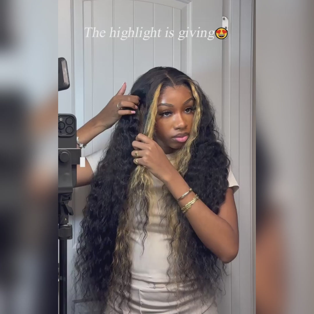 $199=30'' | Pre Everything Blonde Highlights Luxurious Deep Curly Wave Glueless 13x4 Put On & Go HD Lace Front/Closure Wig Flash Sale  - Amanda Hair