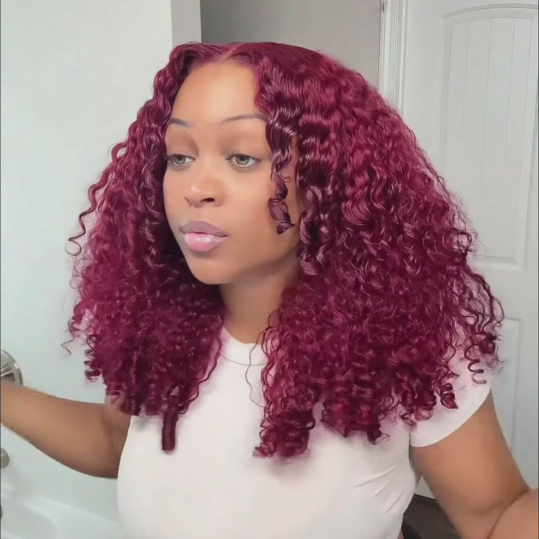 Luxury 7x5 Burmese Curly Brown Balayage Highlight Color Glueless HD Lace Human Hair Wig Flash Sale