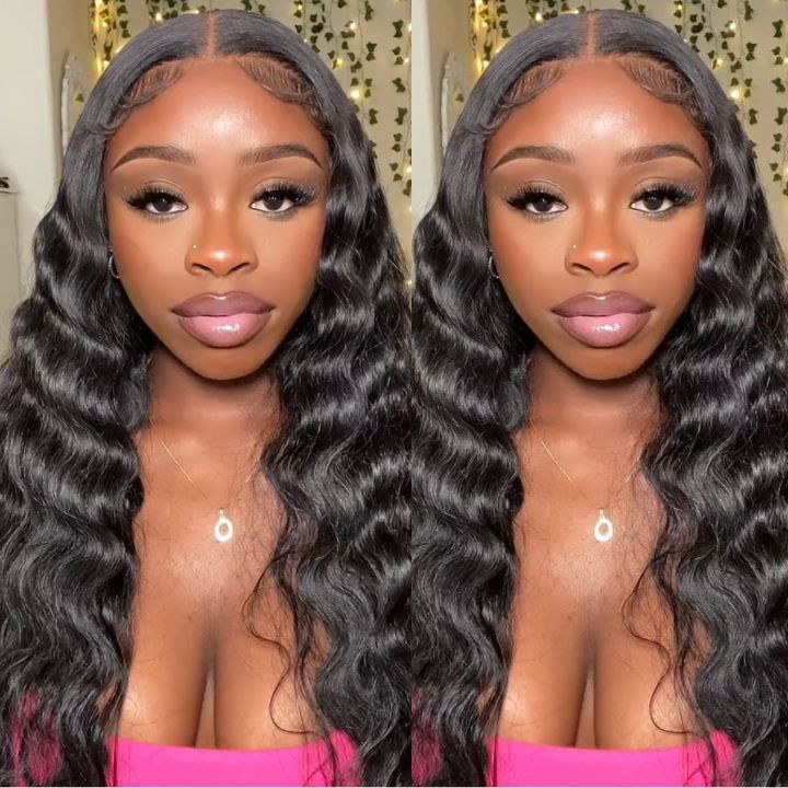 Glueless Loose Deep Wave Wigs Virgin Human Hair 4*4/13*4 HD Lace Front Wig Pre Plucked Hairline - Amanda Hair