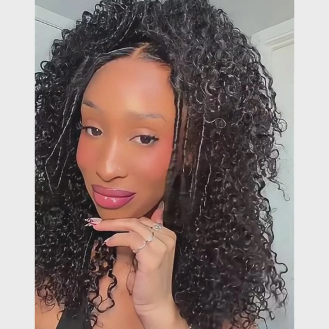 Amanda 20‘’=$139 | Glueless Bohemian Curly HD Transparent Lace Frontal Boho Curly Human Hair Wig Flash Sale