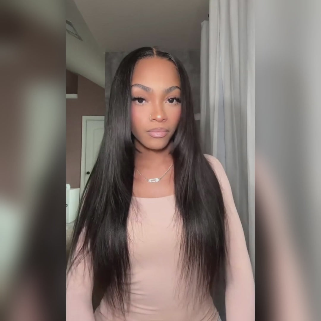 $119=28'' | 24H Fast Shipping Glueless Butterfly Layered Cut Yaki Straight Lace Front Wigs Flash Sale  (only for US orders)