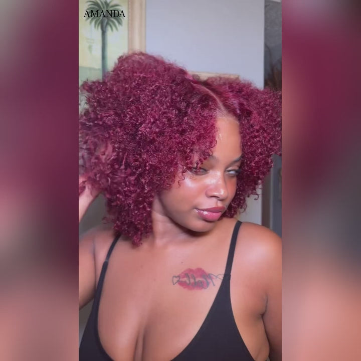 20‘’=$139 | Glueless Bohemian Curly HD Transparent Lace Frontal Boho Curly Human Hair Wig Flash Sale