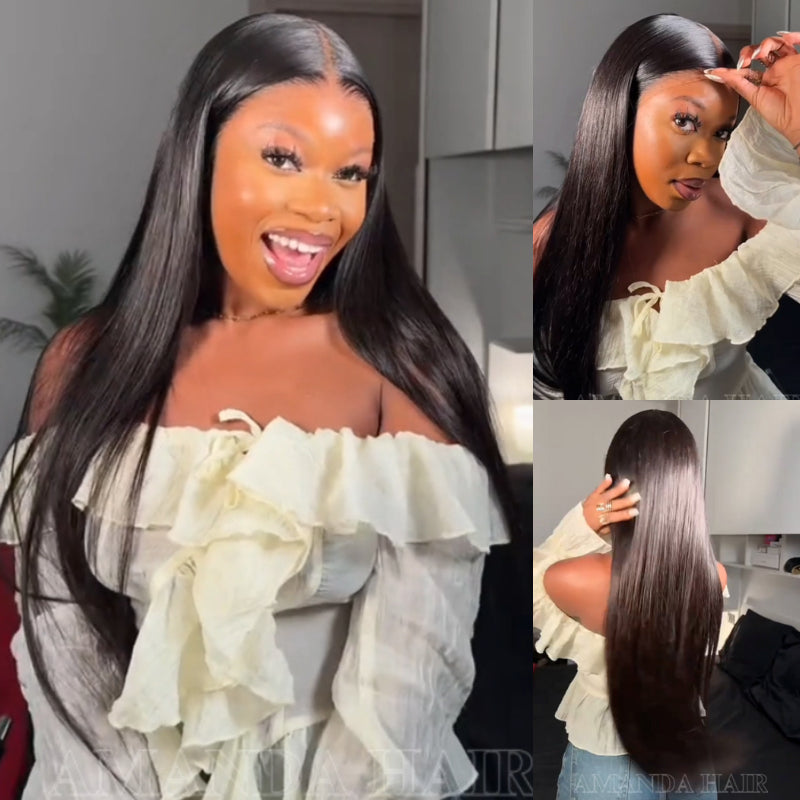 $119=26'' | 24H Fast Shipping Glueless Straight Lace Front Human Hair Wigs Flash Sale