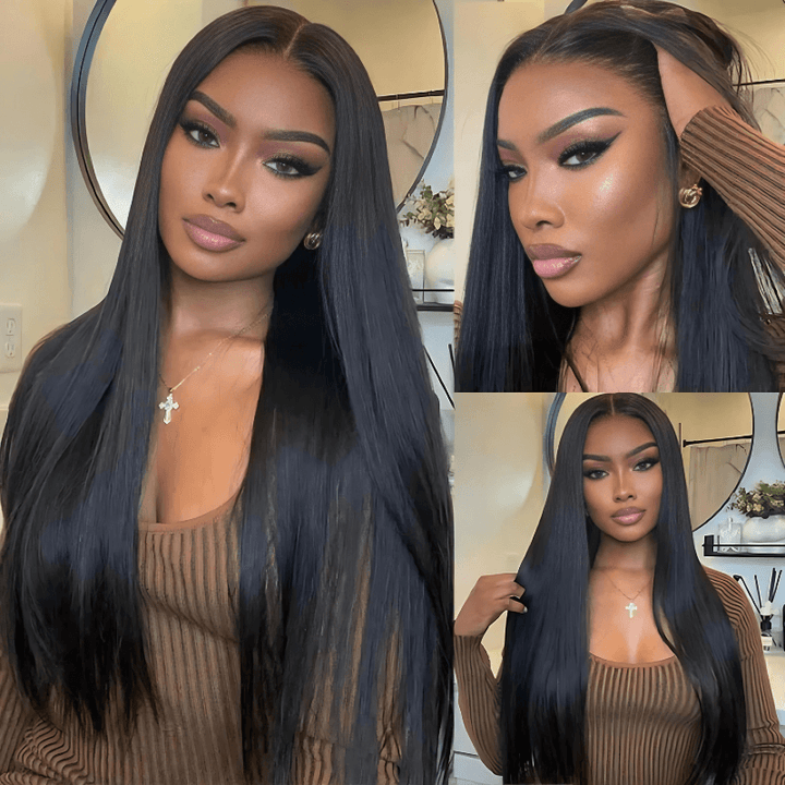 $199=28Inch Straight Hair 7x5 / 13x6 Lace Frontal Glueless Wigs Put On & Go HD Transparent Lace Wig Flash Sale-Amanda Hair