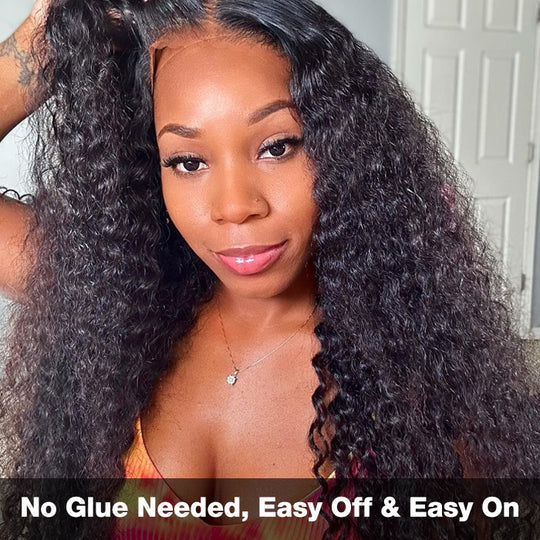 48H Fast Shipping Long Curly Hair 13*4 HD Lace Frontal Wig Thick Curly Hair Glueless Wigs Stock Limited -Amanda Hair