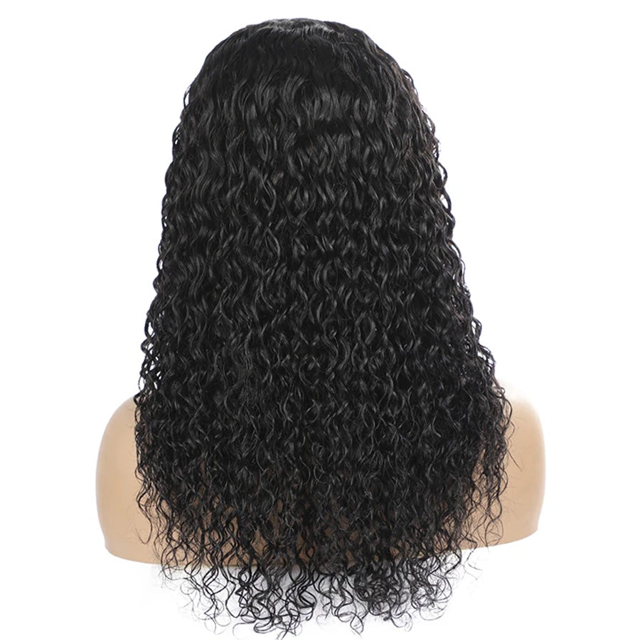 U Part Wig Brazilian Hair Jerry Curly Wave 150% Density Remy Human Wigs - Amanda Hair