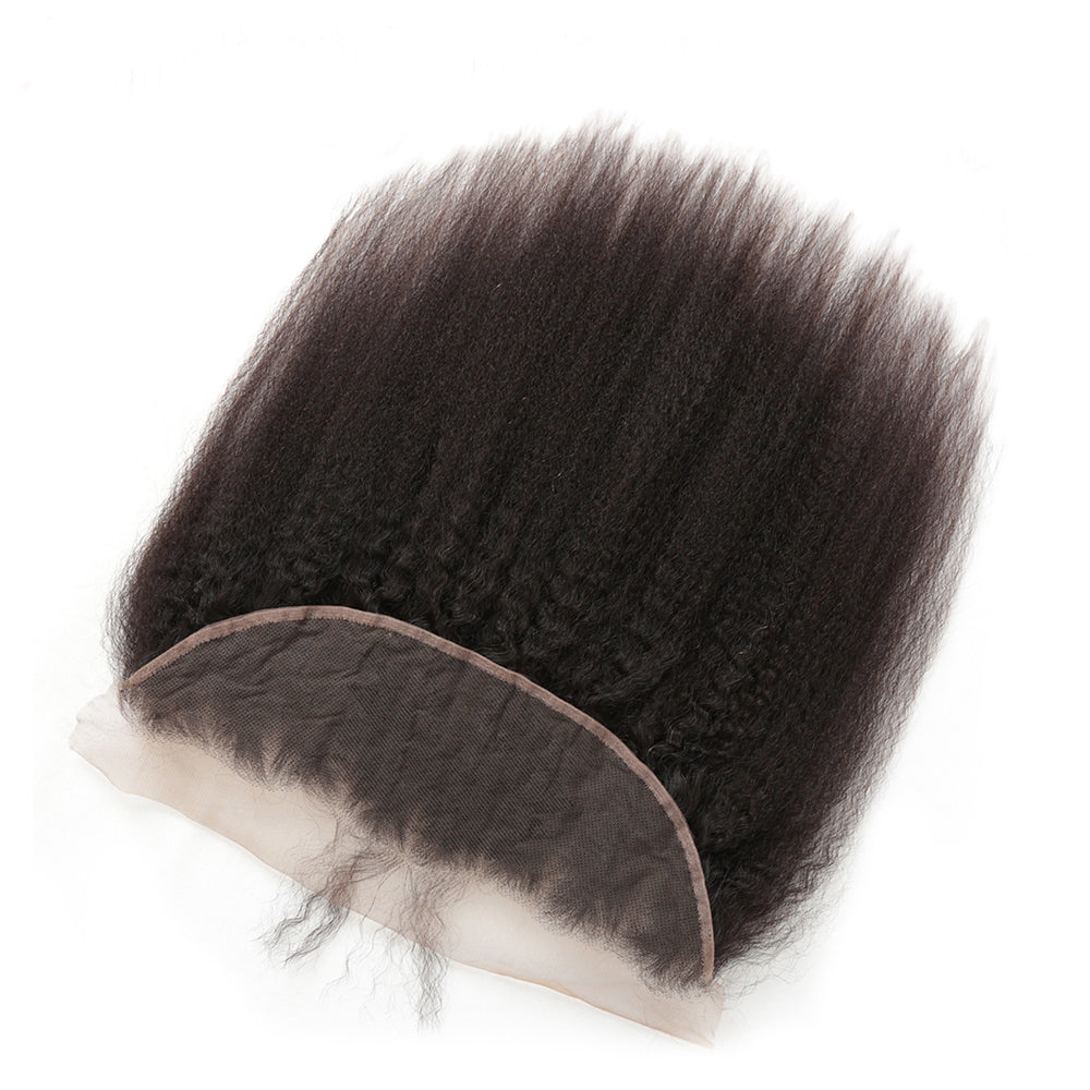 Amanda Kinky Straight 13*4 Lace Frontal 100% Remi Human Hair