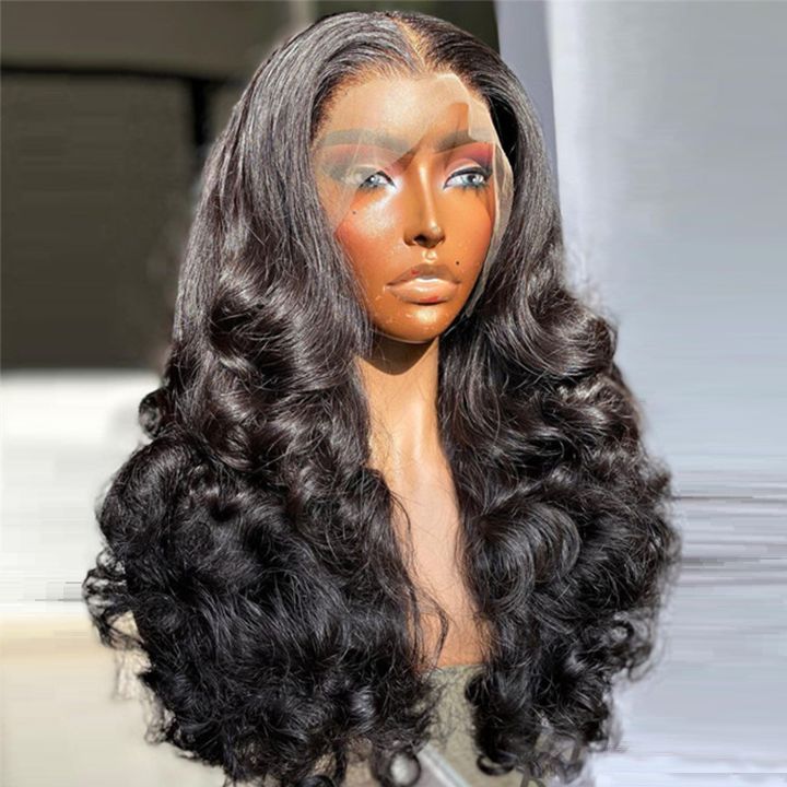 Glueless Bounce Body Wave HD Transparent Lace Frontal / Fermeture Perruques Cheveux Humains - Amanda Hair